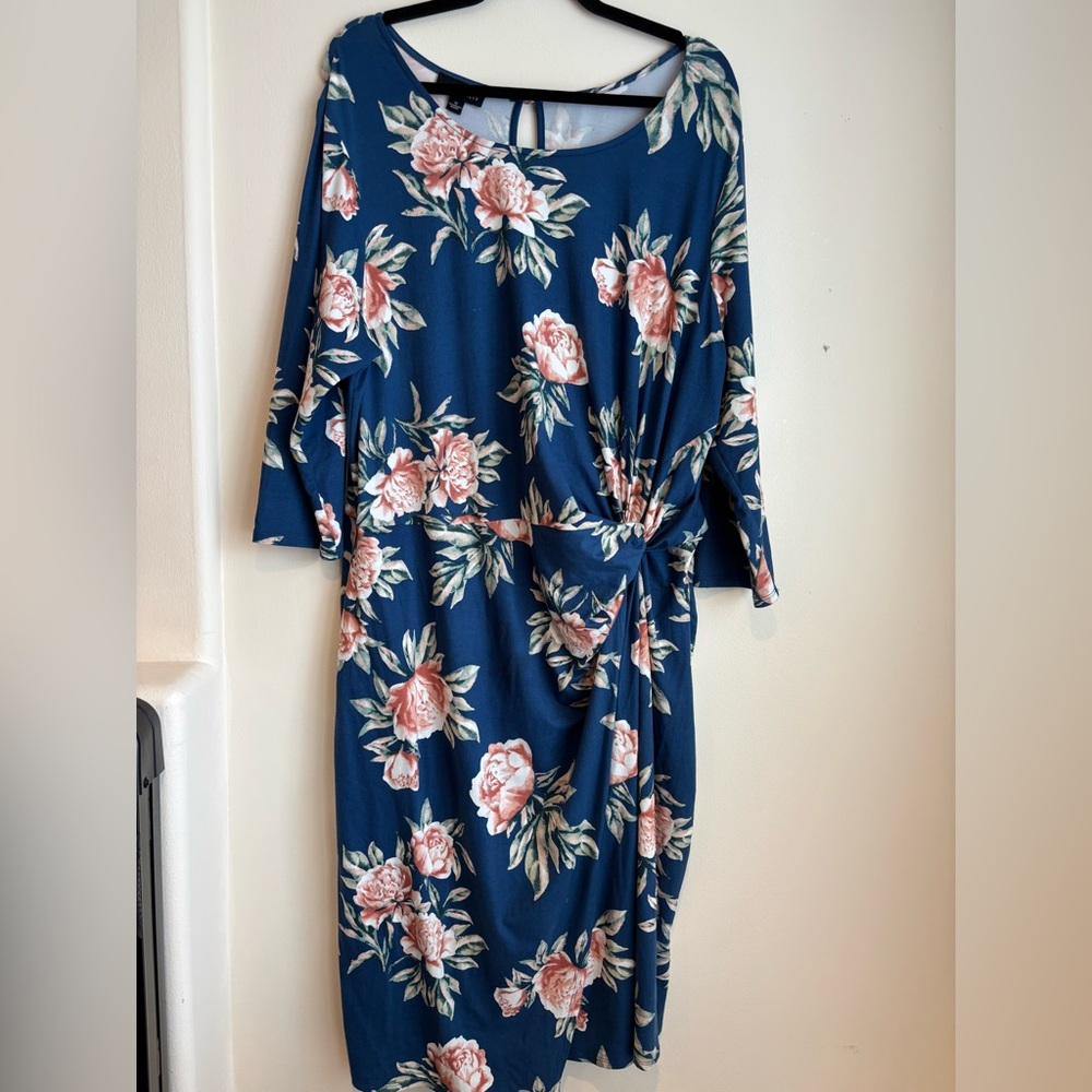 Floral Blue Dress
